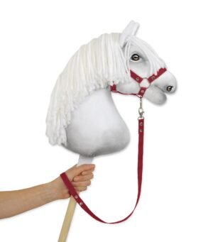 Cablu pentru cal de hobby din bandă adezivă - burgund