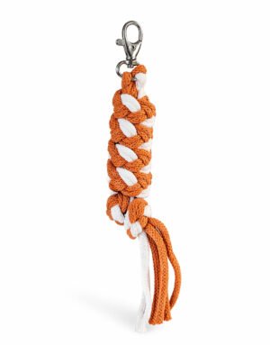 Cablu pentru Hobby Horse realizat din sfoară dublă - alb - roșcat