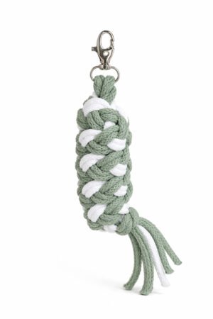 Cablu pentru Hobby Horse realizat din sfoară dublă - alb - salvie
