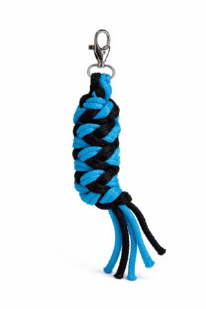 Cablu pentru Hobby Horse realizat din sfoară dublă - negru - turcoaz
