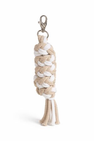 Cablu pentru Hobby Horse realizat din sfoară dublă - alb-bej