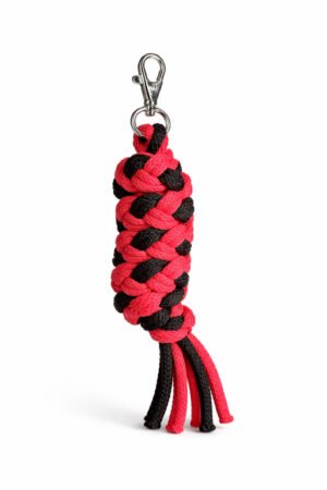 Cablu pentru Hobby Horse realizat din sfoară dublă - negru-roșu