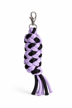 Cablu pentru Hobby Horse realizat din sfoară dublă - negru-mov