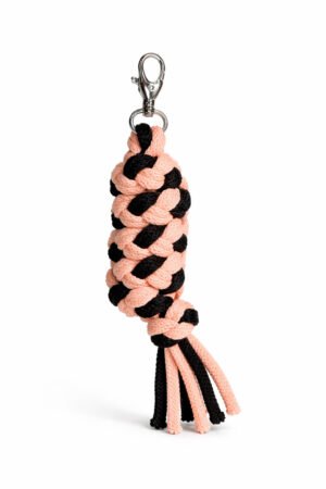 Cablu pentru Hobby Horse realizat din sfoară dublă - negru-portocaliu