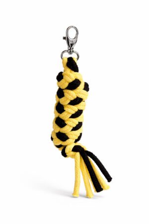 Cablu pentru Hobby Horse realizat din sfoară dublă - negru-galben