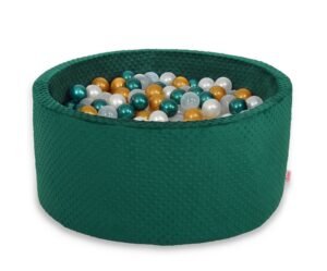 Minky cu bile H-40 cm cu bile 200pcs - verde sticlă